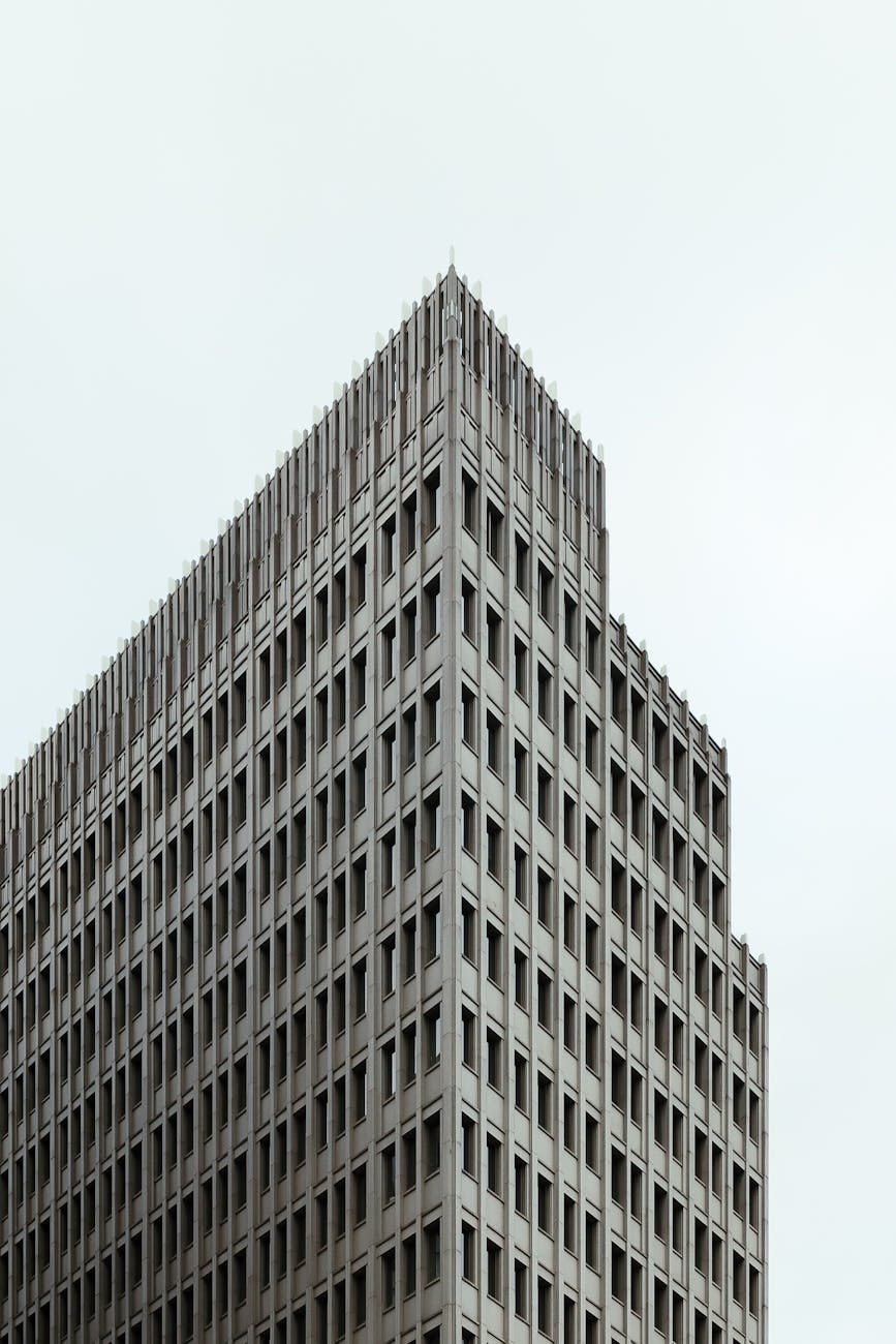 PowerLine Systems modern office building exterior in Karaganda city